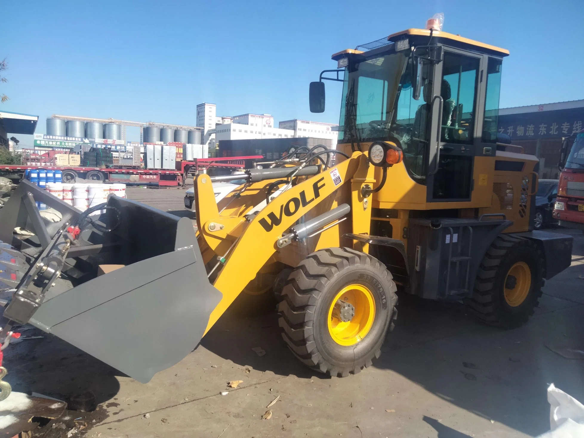 Wolf 1.6 Tons Zl16 Agriculture Farm Hydraulic Pilot Joystick Control From End Shovel Cheaper Price Wheel Loader for Sale