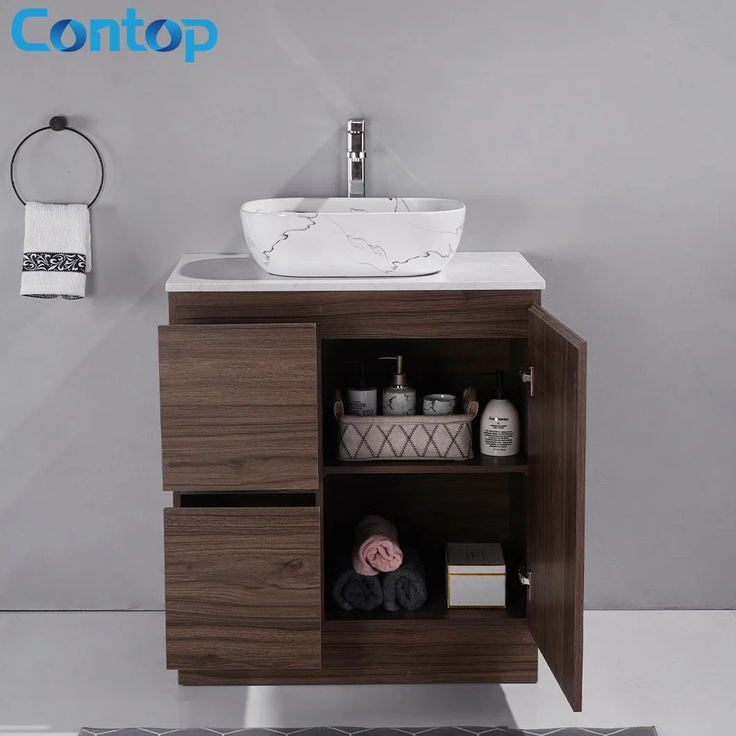 Diseño moderno cuarto de baño de lujo en el cuarto de baño muebles de madera vanidad