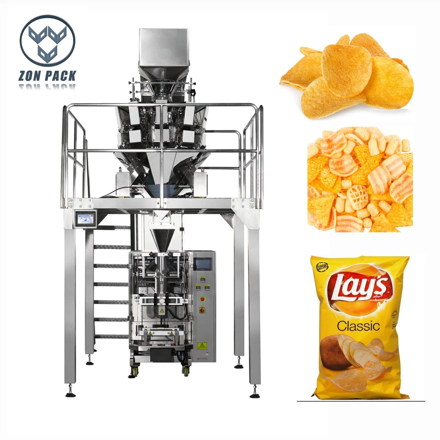 Automatic Corn Potato Banana Chips Vertical Packing Machine Packaging System