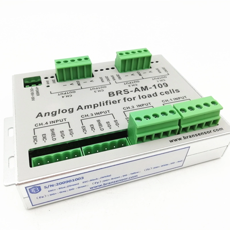 4-Channel Analog Amplifier / Transmitter with 4-20mA, 0&plusmn; 10V Signal Output (BRS-AM-109)