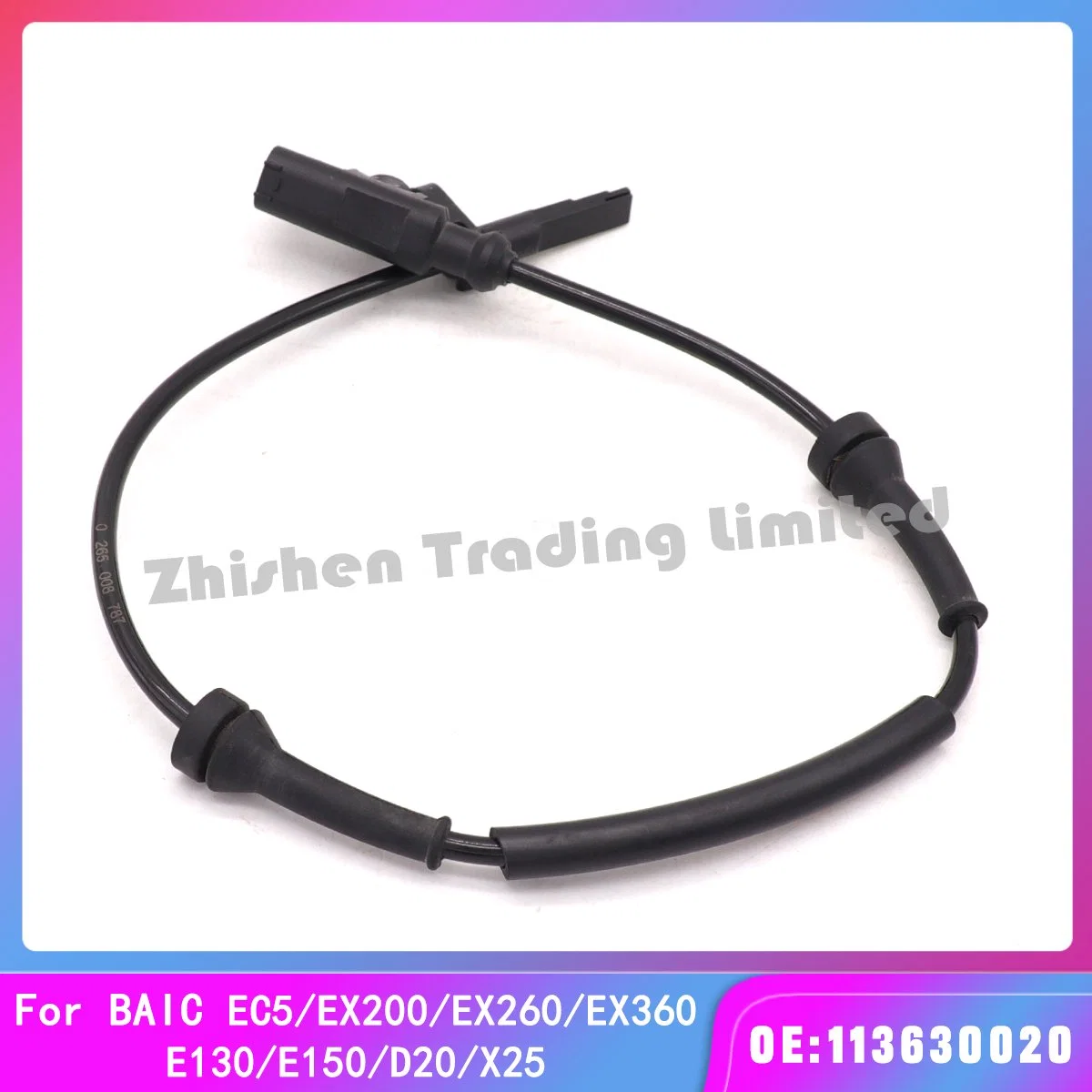 Baic Auto Recambios Accesorios para auto Bjev Ce5 Ex200 EX260 Shenbao Ex360 E130 E150 D20 X25 A115 Sensor de velocidad de rueda mazo de cables de frenos antibloqueo ABS de alambre de inducción