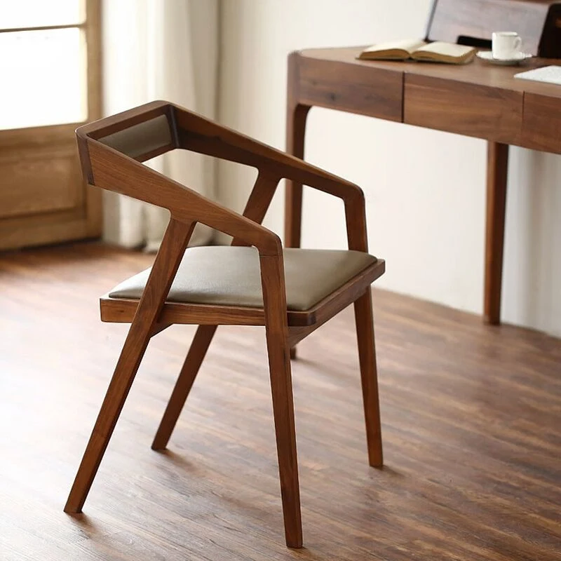 Nordic Japanese Style Simple Modern Solid Wood Chairs Dining Chair Home Furniture