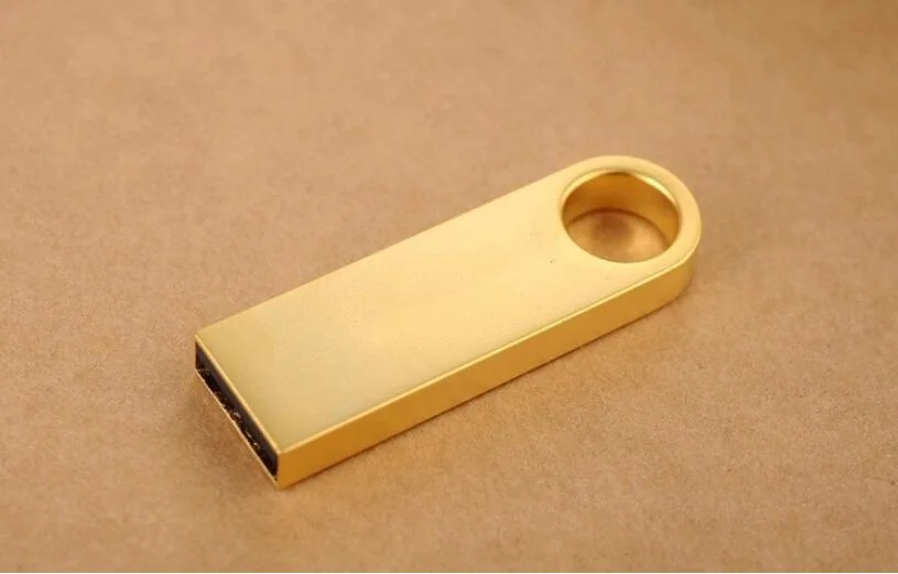 Metal Golden 4GB 8GB 16GB 32GB USB Flash Driver