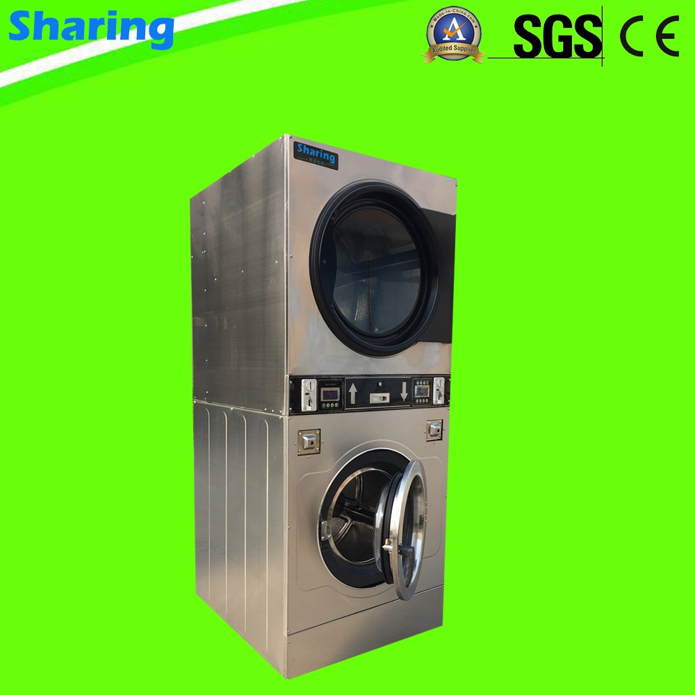 Customized Metal Gas/Steam/Electrical Heated Cloth/Garments Tumble Industrial Laundry Coin Operated Washer and Dryer for Commercial/Hotel/Hospital/Hotel/School