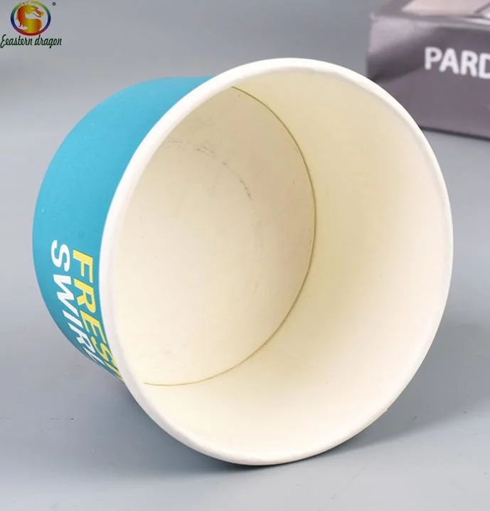 Disposable Custom Printed Paper Salad Bowl Kraft Paper Packaging Container Take Away Lunch Food Paper Bowl