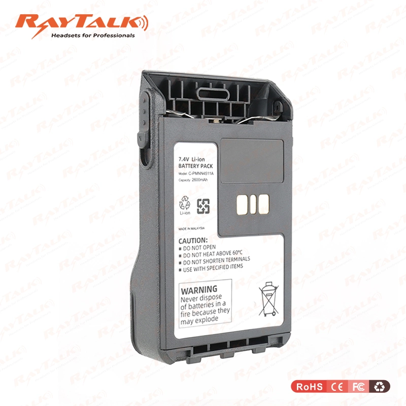 Batería de repalcement de radio digital de 2 vías funciona con Radio de Pmnn4493 2 vías, Li-ion, 7,4, 2200mAh) Ultra Alta capacidad, compatible con Moro-la Pmnn4406