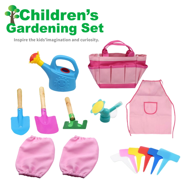 Simulação plástico brincadeira pré-escolar jardinagem infantil jardinagem infantil exterior para criança Brinquedos Ferramentas de jardim para criança