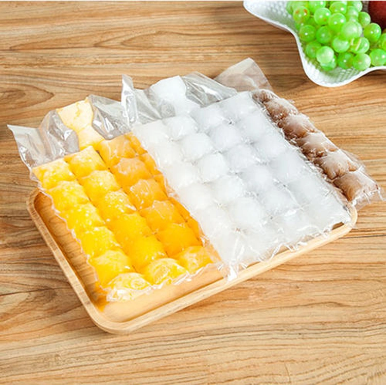 Freezer Plastic Ice Cube Making Bag 24pack for Summer