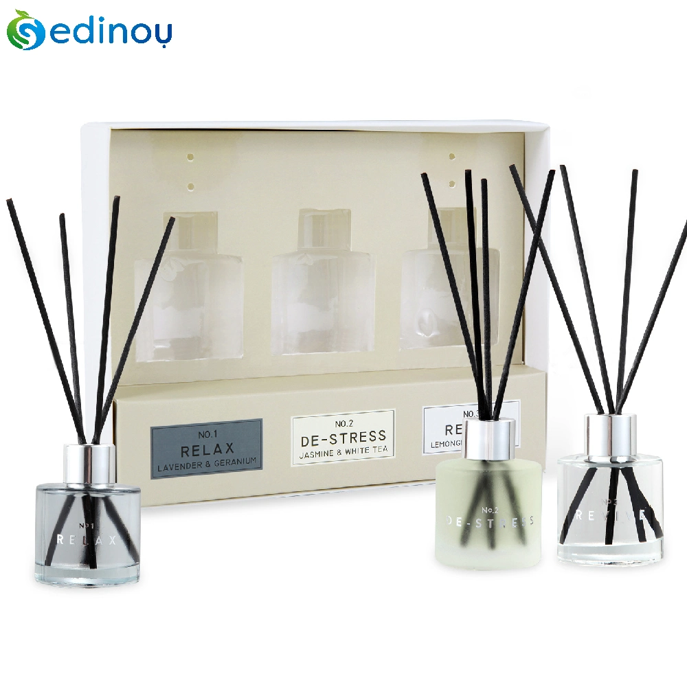 Aroma Glass Bottle Reed Diffuser Wholesale/Supplier Customized Color Box Fiber Rod