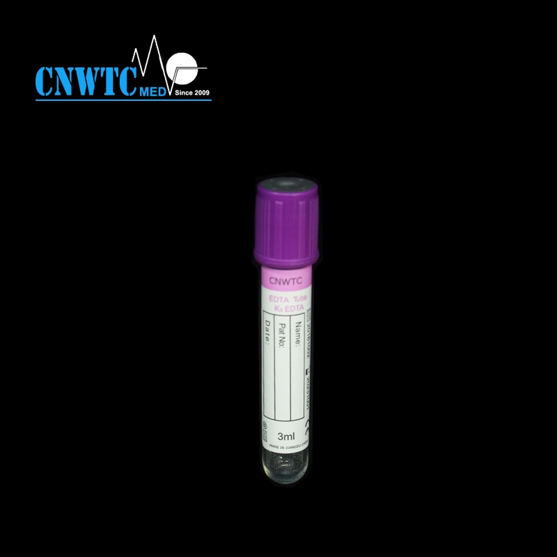 Purple Top Evacuated Blood Collection Tube