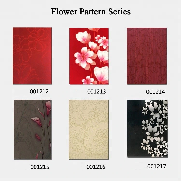 Flower Pattern Decorative VCM Laminated Composite Steel Plate Sheet Metal Panels for Refrigeration Equipment