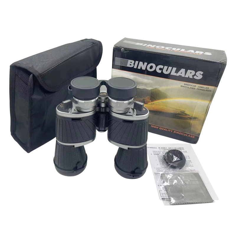 Nuevo barato 10x50 Prismáticos Bak4 Porro Telescopio Binocular para adultos