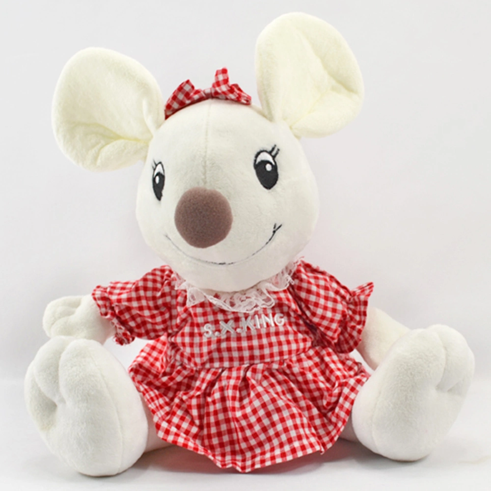 Dress Wear Big Ears Plush Animal Toy Stuffed Rat
