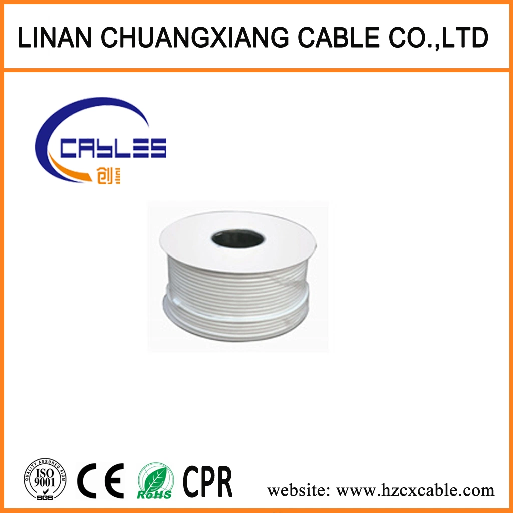 China Hot Sale Indoor Telephone Cable with ISO CE RoHS Sample Free Communication Cable Data Cable Cu/CCA/CCS Copper Clad Steel