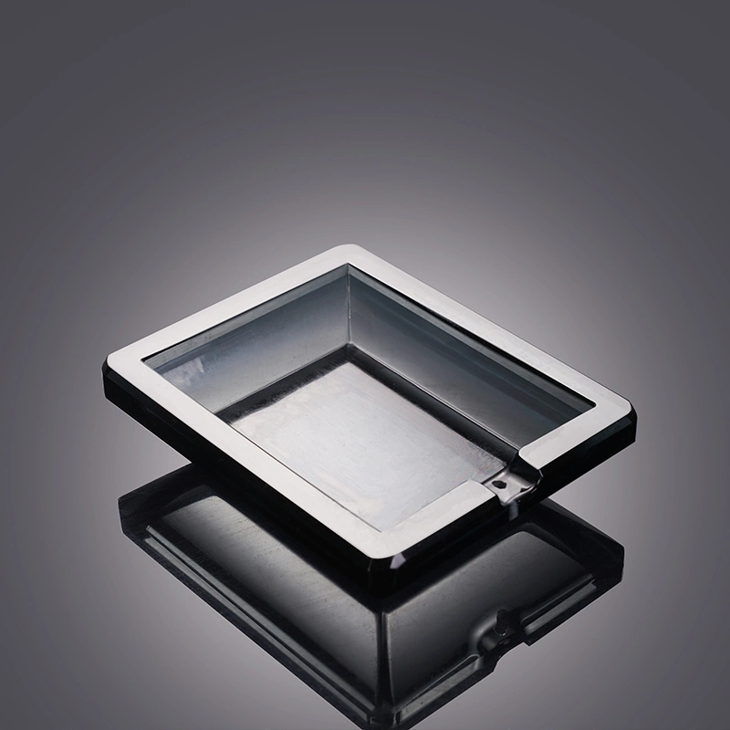 Mesa de cristal grabado el cenicero y cristal puro Cenicero (KS13051)