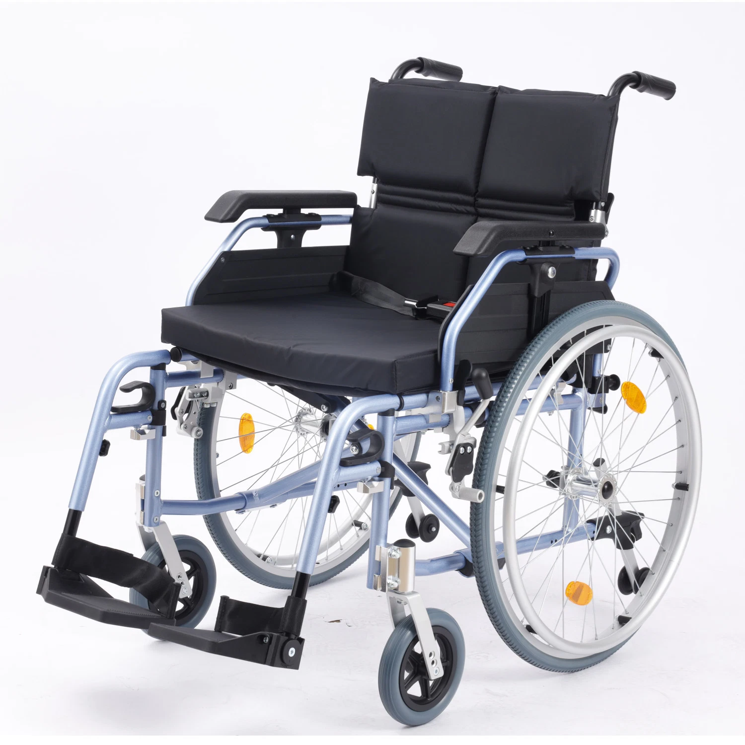 Rehabilitation Equipment Best 20 Inch Seat Width Euro-Style Aluminum Manual Wheelchair for Adult