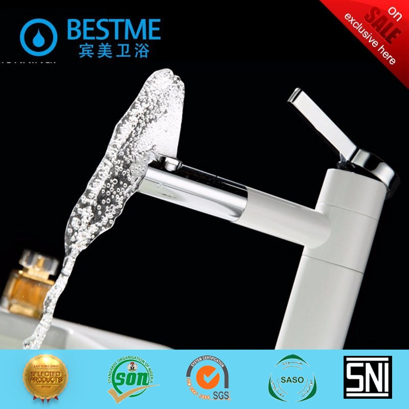 2021 Design Single Lever Bathroom Basin Faucet Brass Mixer (Bm-A10019W)