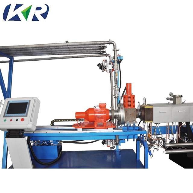 Plastic Twin Screw Co-Rotating Extruder Underwater Pelletizing Granulating Line