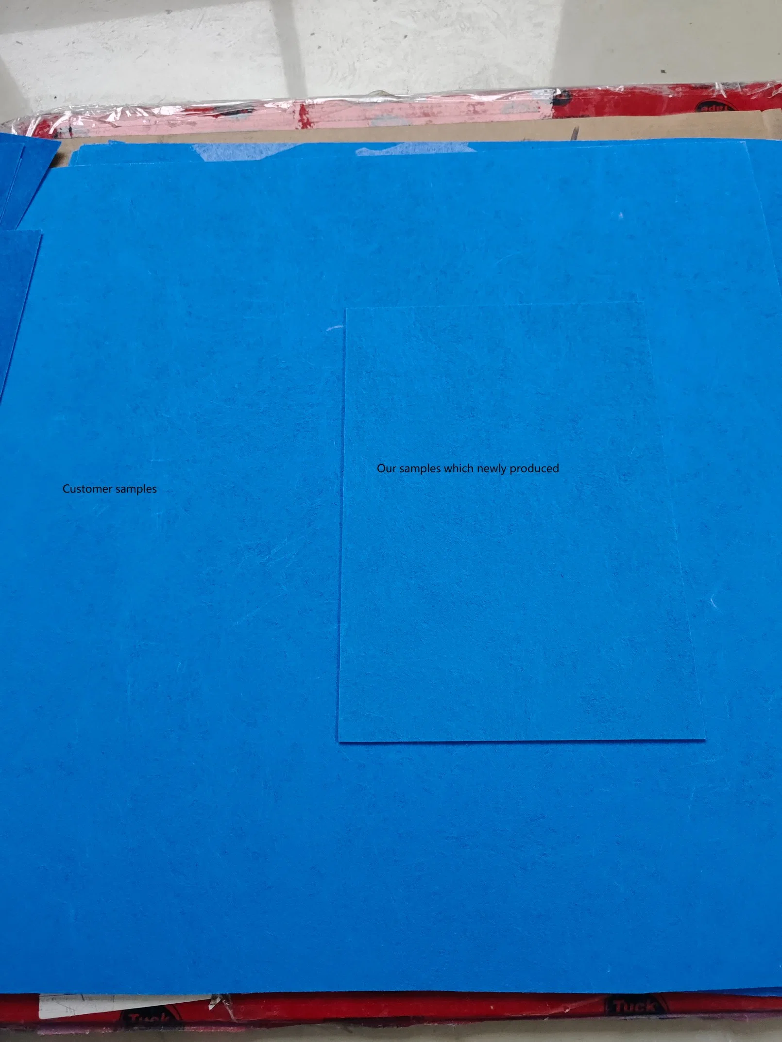 Blue Color Fiber Mat Paper for Mold Resistance Plasterboard