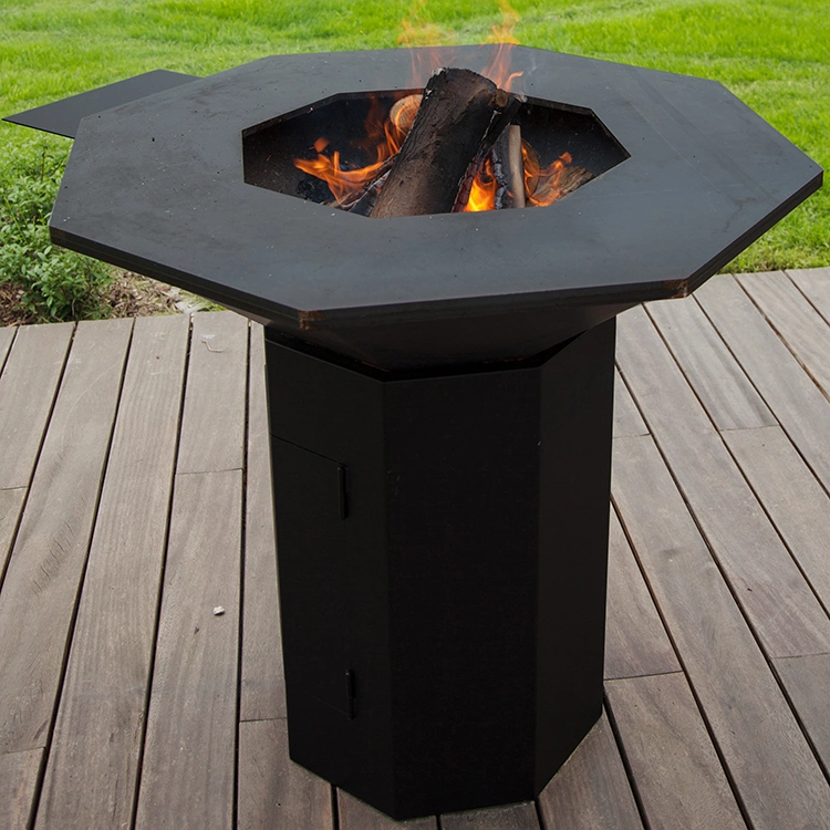 Black Painting BBQ Grill Cooking Firepit