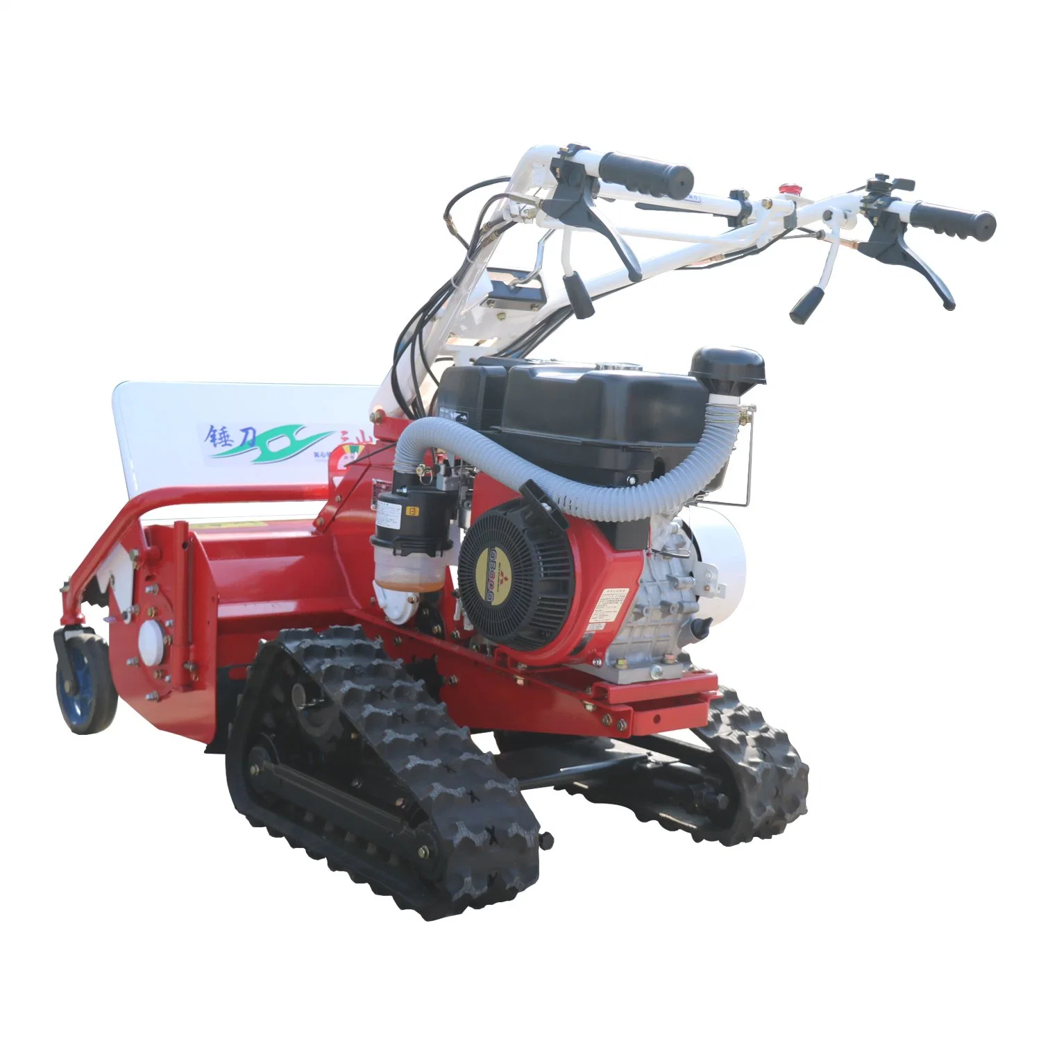 Gasoline Petrol Crawler Mower Grass Cutting Lawn Mower Weed Cutter Garden Tool with CE