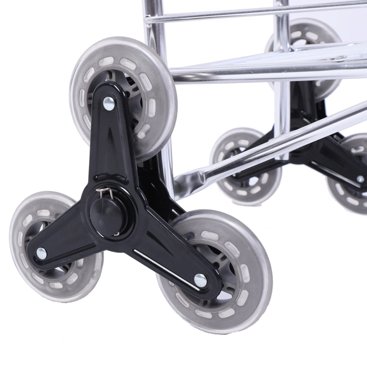 New Design Fashion Aluminium Shopping Trolley with Handle Wheels