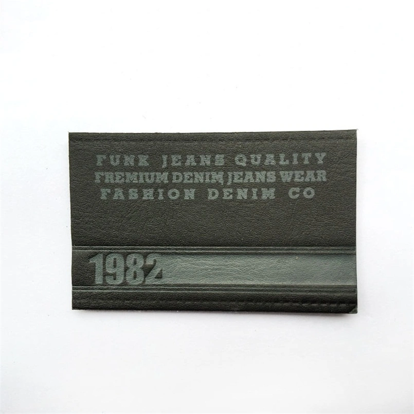 Factory Custom Washable Universal Embossed Leather Label on Sale