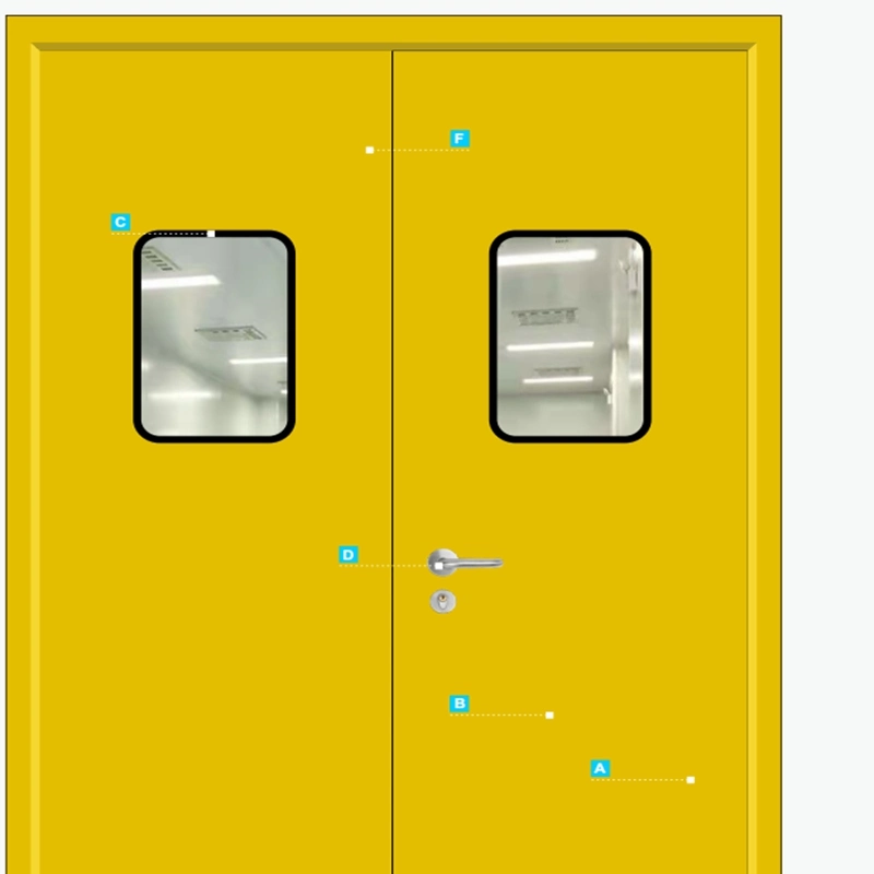 High Standard Sanitary Medical Doors Clean Hospital Doors