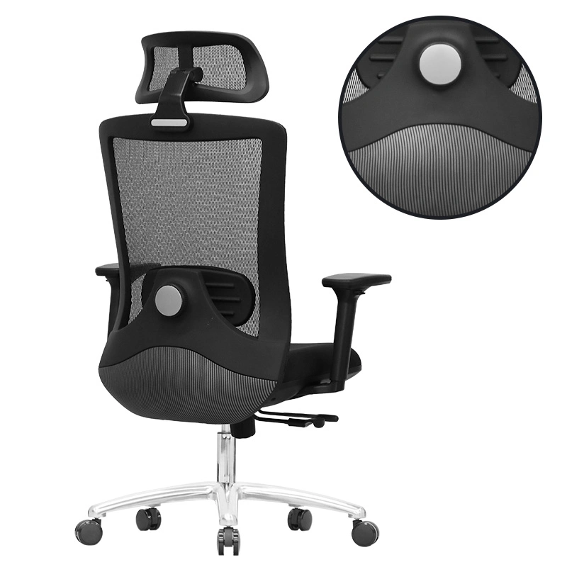 Chaise de bureau pivotante avec élévateur, dossier mi-haut, confortable, ergonomique, moderne, chaise de bureau exécutive en maille complète.