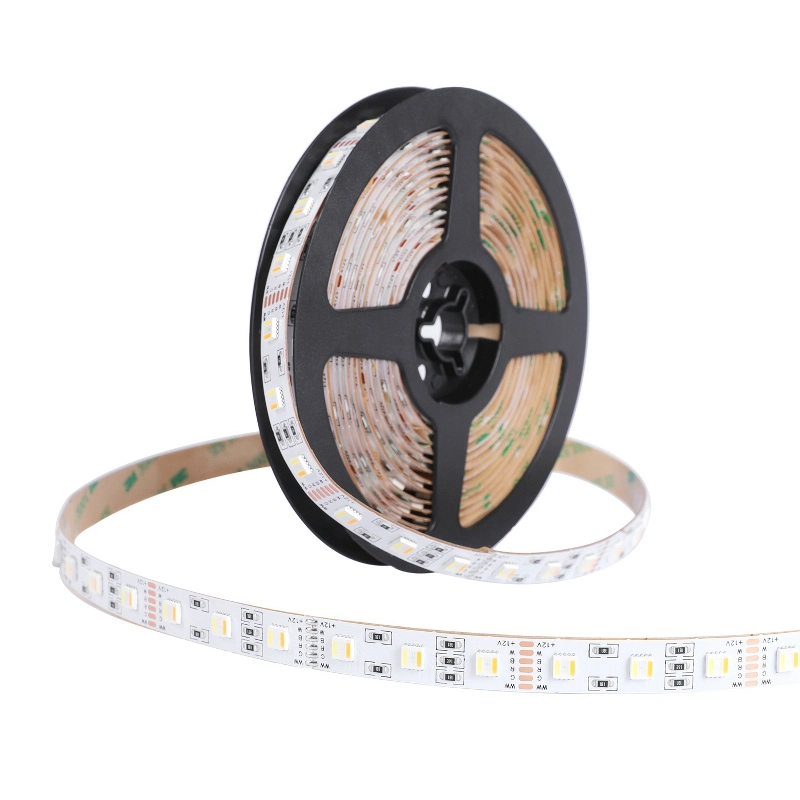 Wasserdichtes IP65/67/68 SMD5050 RGB+3000K+6000K RGBW DC12V/24V mehrfarbiges LED-Band Lichtband