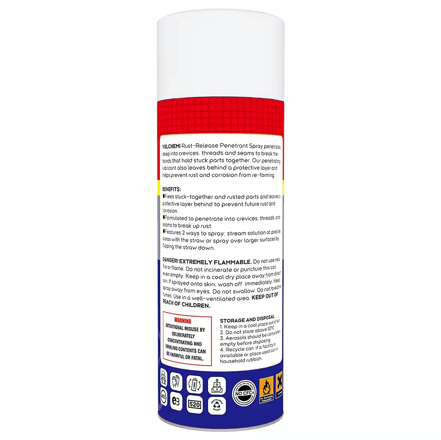 Prevención de la Roya en aerosol anti corrosión penetrante y lubricante multiusos