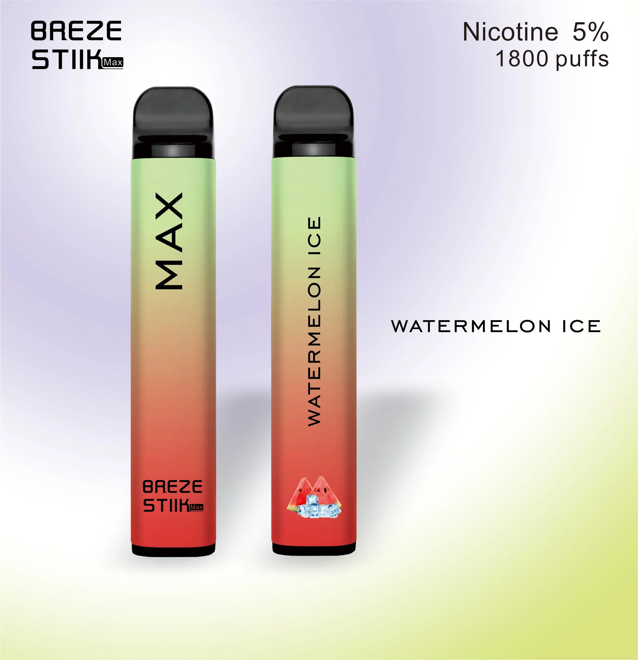 2023 Nuevo estilo 1800 inhalaciones E-Capacidad de 6 ml de zumo de bocanadas de Vape Pen