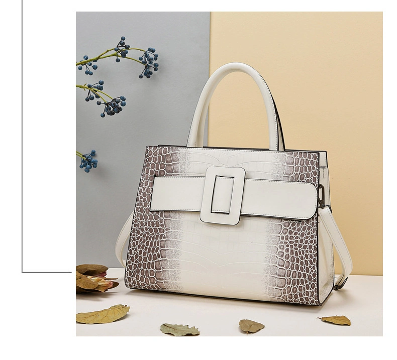 (WDL7450) High Quality Serpentine Material Fashion Tote Women's Bag