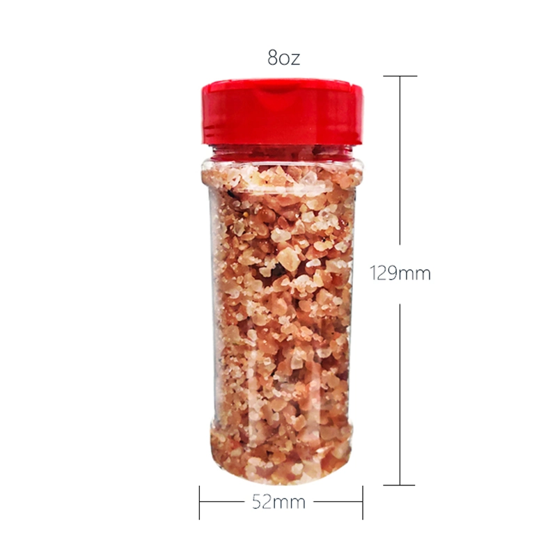 8oz Pet Plastic Spice Bottle Seasoning Container with Shaker Lid