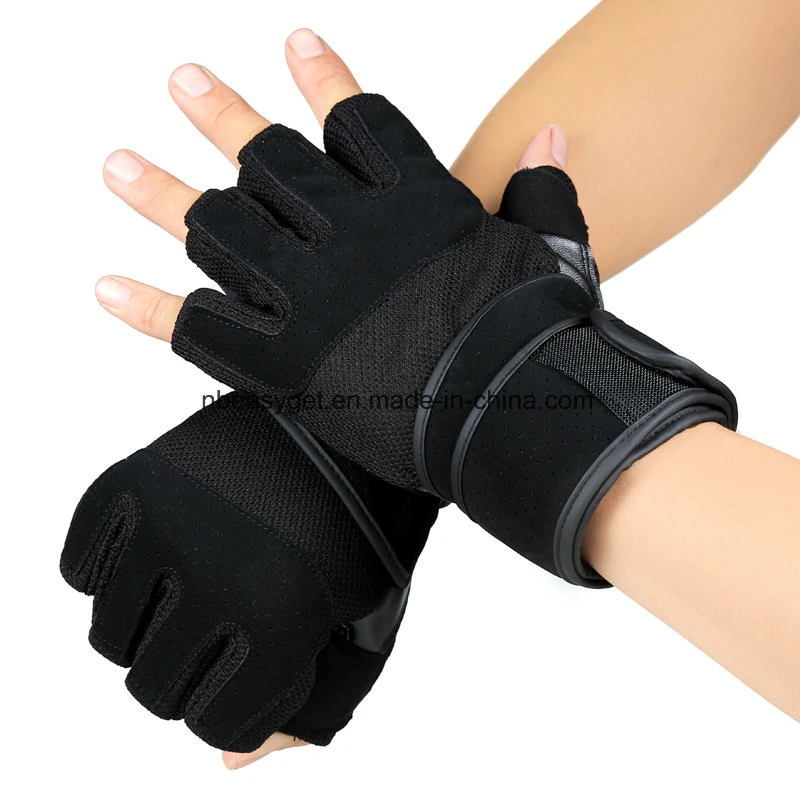 Los ultraligeros el levantamiento de pesas gimnasio de la luz de microfibra, guantes, Gel de sílice antideslizamiento Grip guante para entrenamiento, capacitación, Fitness, musculación y ejercicio Esg10457