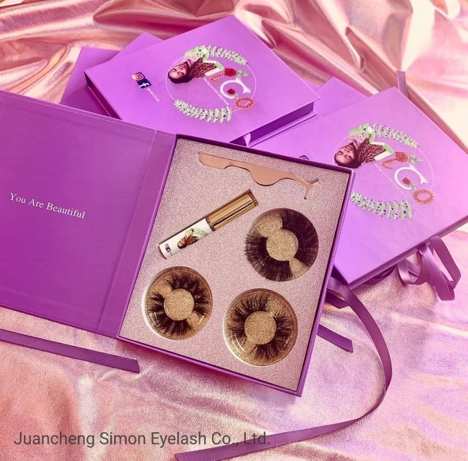 Mink Strip Lashes False Eyelash with Free Paper Package Box