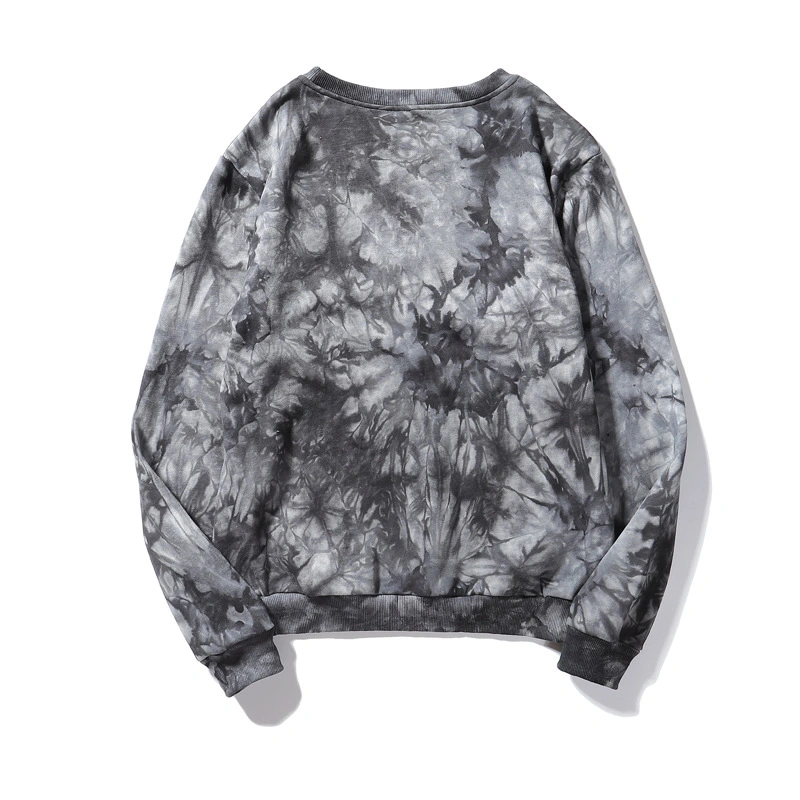 Hiphop Street Wear Pullover Customized Oversize Personalized Elasttane Tie Dye Sweater