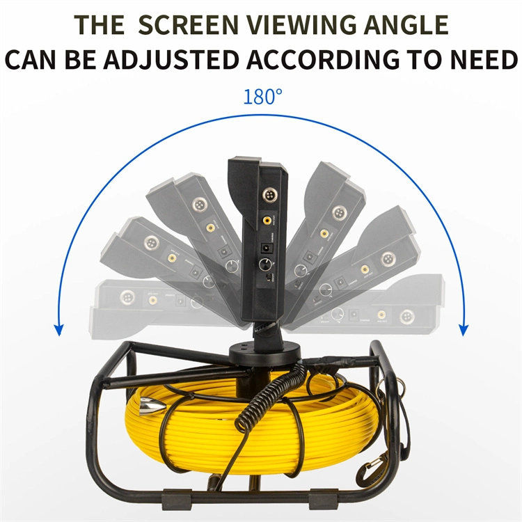 Waterproof Industrial Underground Pipe Duct Drain Detection&Inspection Camera with 20m /10inch Touch Screen