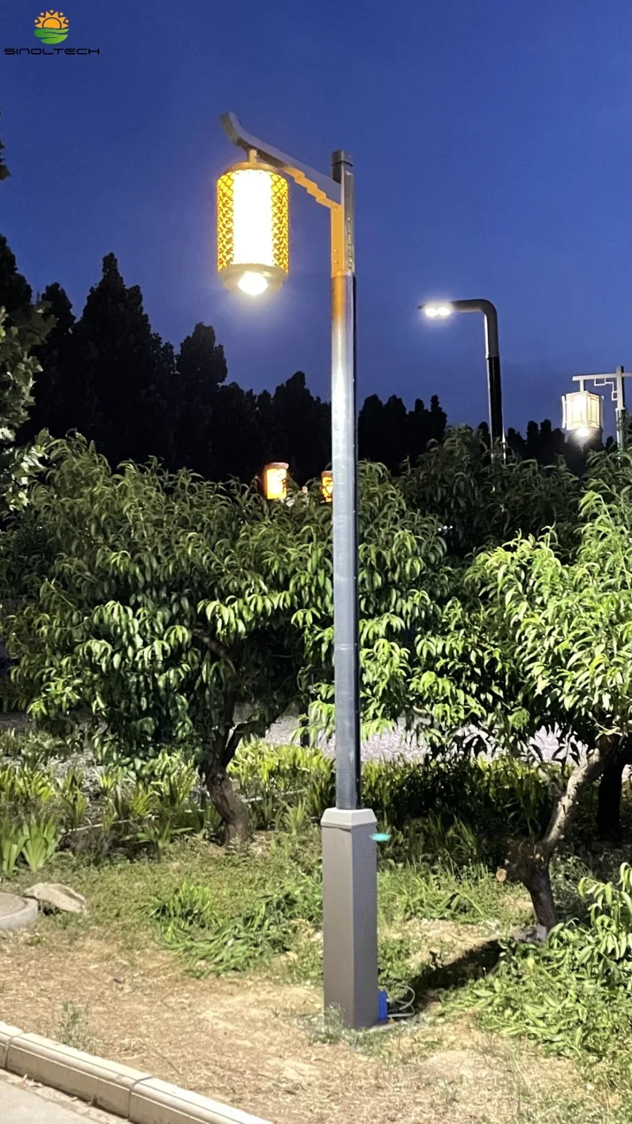 3.5m~5.5m Wrap Solar Light Pole for Landscape Lighting (SN-WRAP-12)