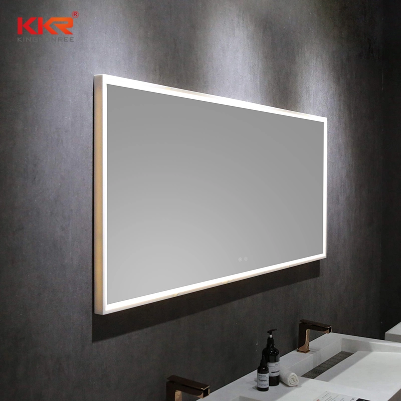 High End Washroom Basin Mirror Solid Surface Makeup Mirror