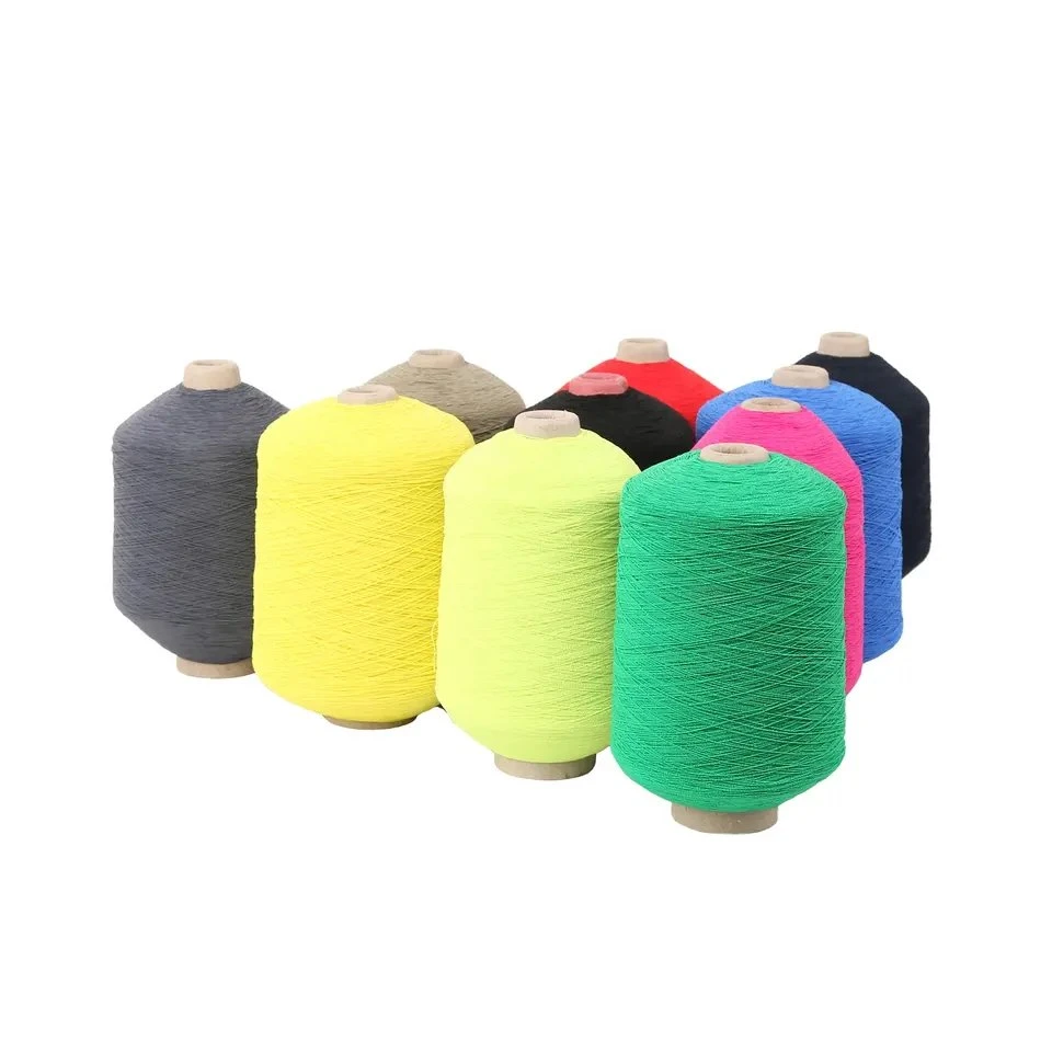 Hot Sell #1105050 High Elastic Rubber Latex Thread Covered Polyester DTY Spandex Yarn for Socks