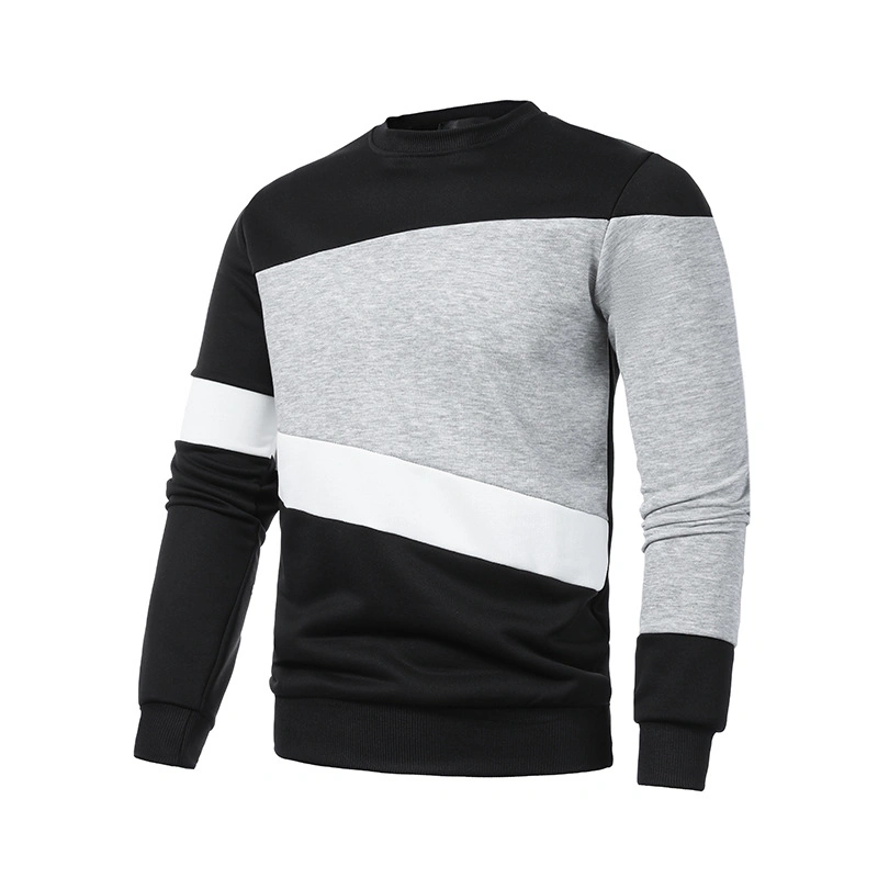 Wholesale/Supplier Customized Men's Casual Pullover Hoodie Color Matching Cotton Sweater Loose Sportswear