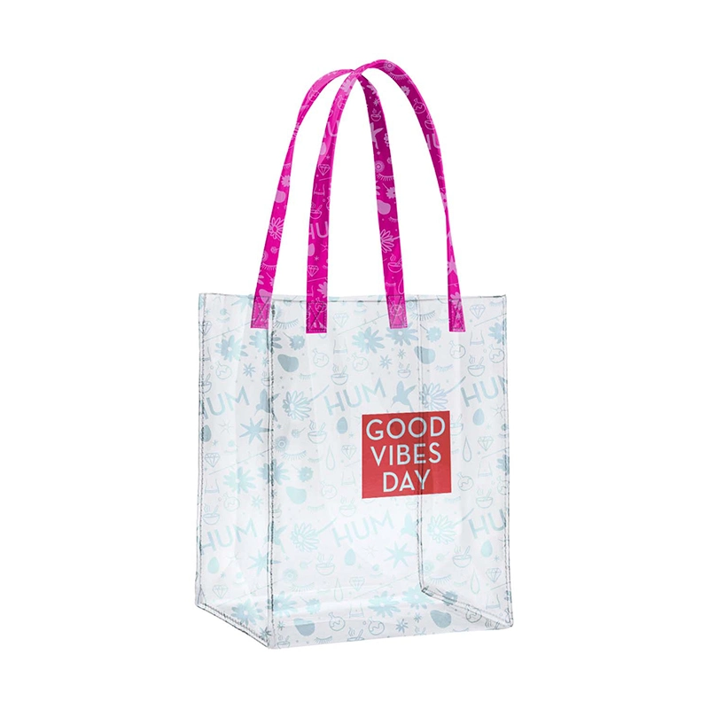 Custom Fashion PVC Tote Bag Clear Handbag Transparent PVC Bag Shopping Bags