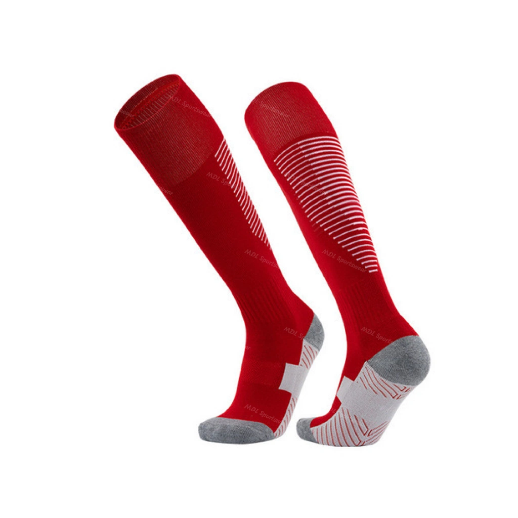 Women's Striped Knee High Soccer Socks Fashionable Ruby Knee High Socks