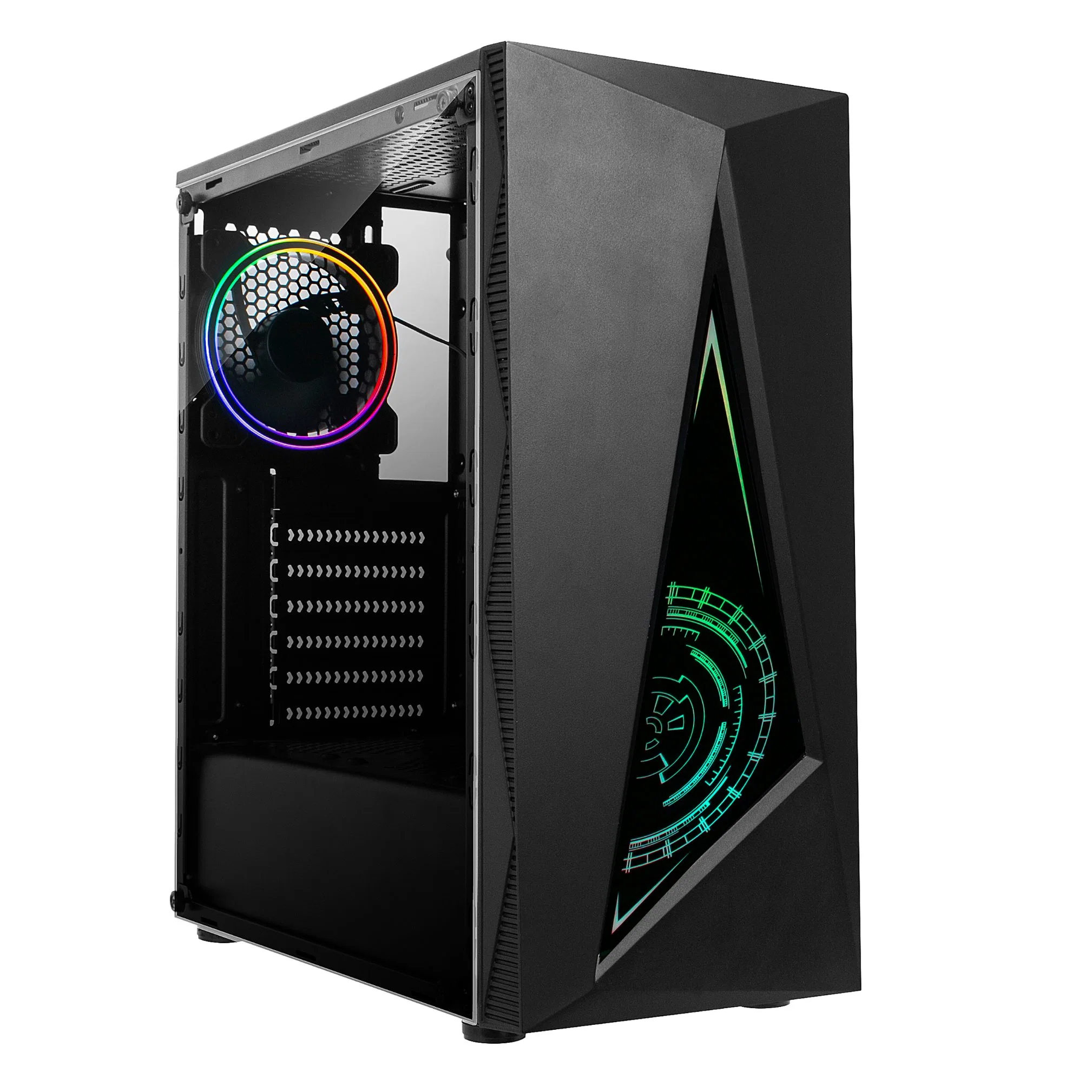 Caixa de jogos de computador desktop de torre ATX com PVC