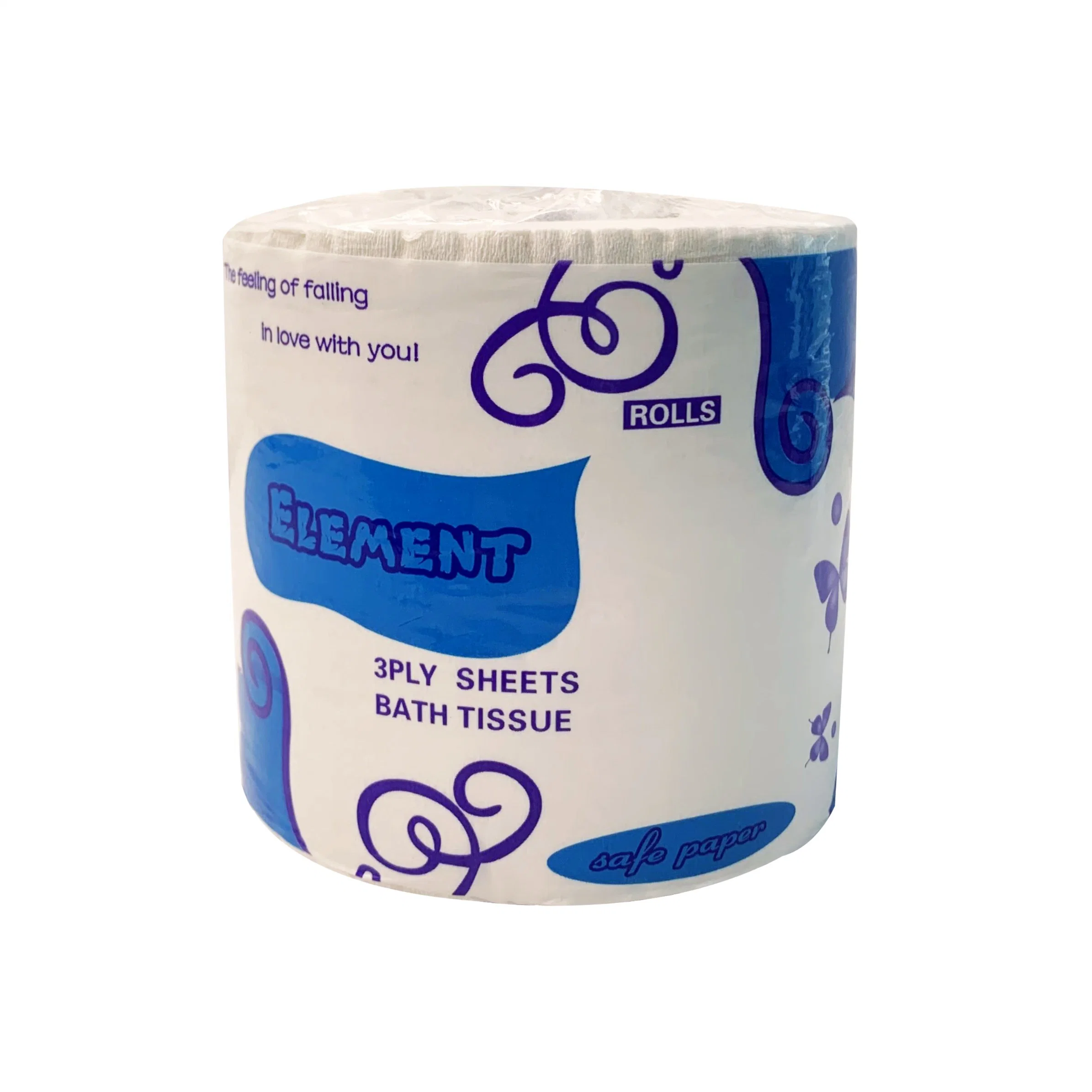 OEM Toilet Paper Bathroom Tissue 2 Ply 3 Ply 100% Virgin Pulp Material