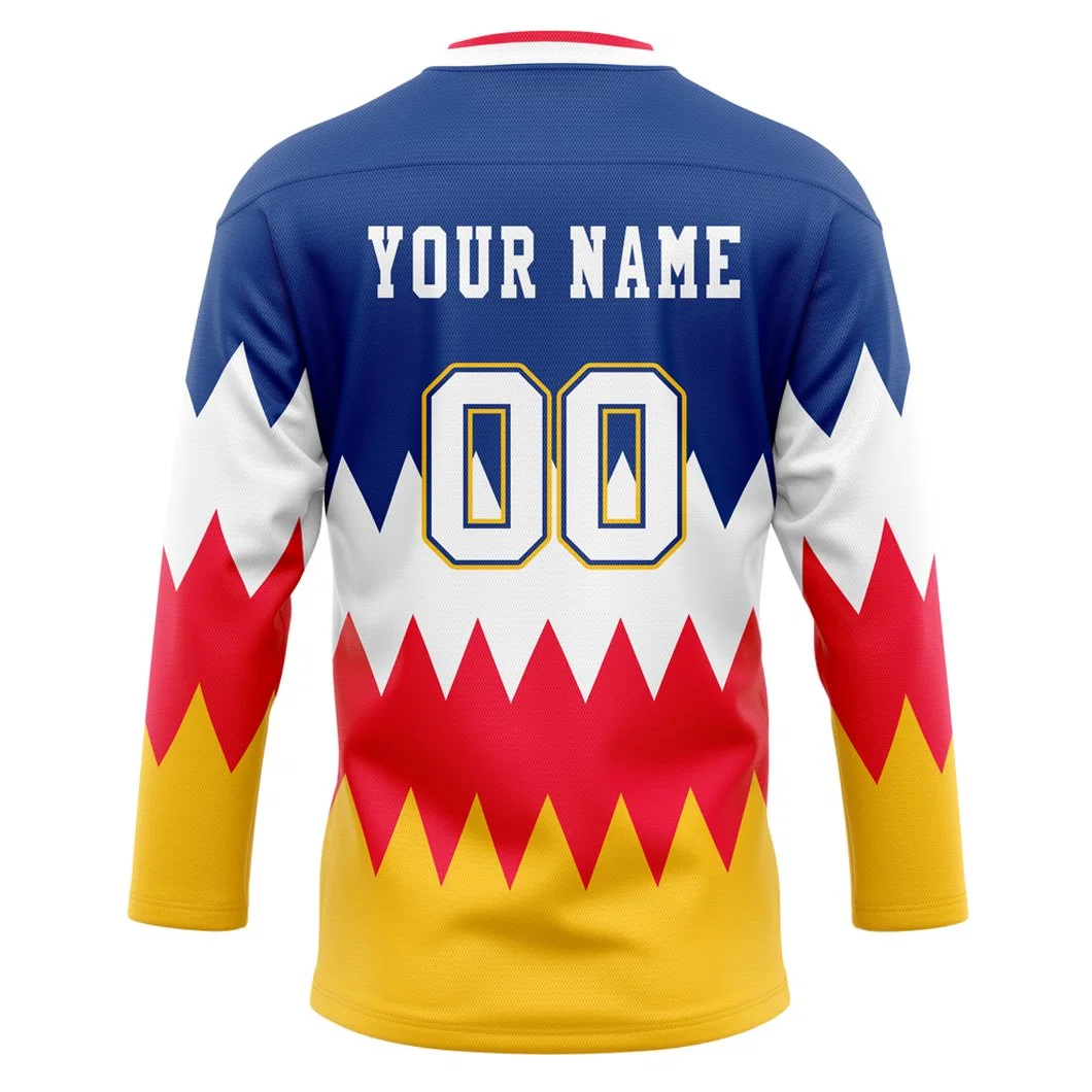 Custom 100% polyester hommes Sublimation Hip Hop Shirts OEM Sports Wear Maillots de hockey sur glace