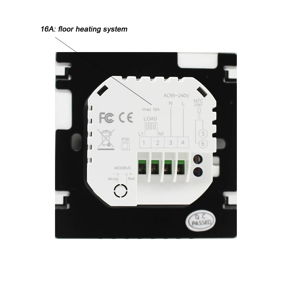 Termostato de habitación WiFi Calefacción de suelo eléctrico termostato 16A Ahorro de energía Bloqueo infantil