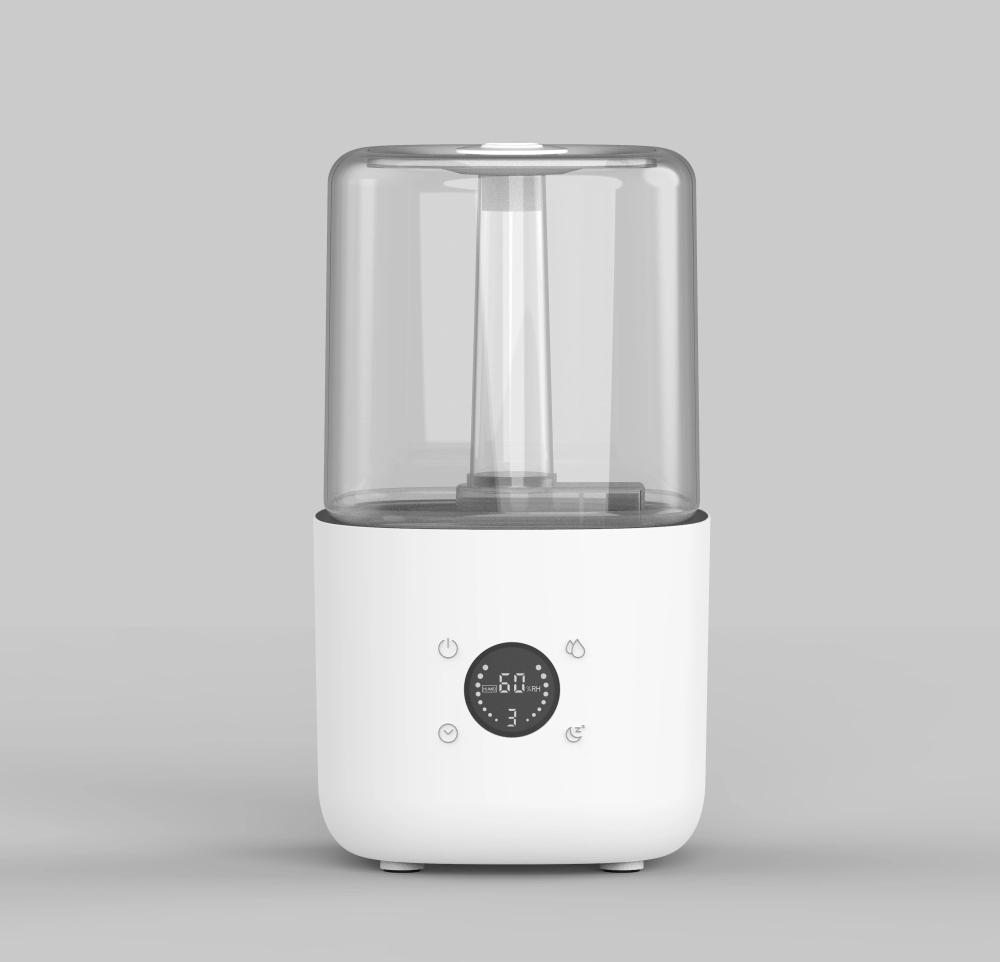 Humidificador PTC para sala sensível ao toque com visor digital inteligente Mist quente