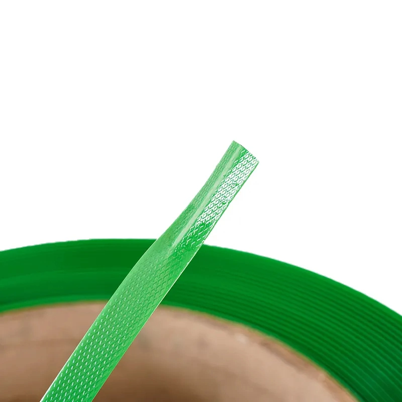 Machine Packing Automatic Green Polyester Plastic Pet Strapping Roll for Used Clothes Bales